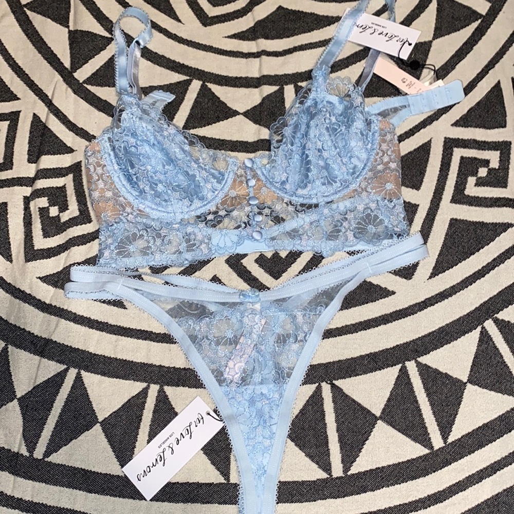 Blue Floral 🌺 Bra&Panty